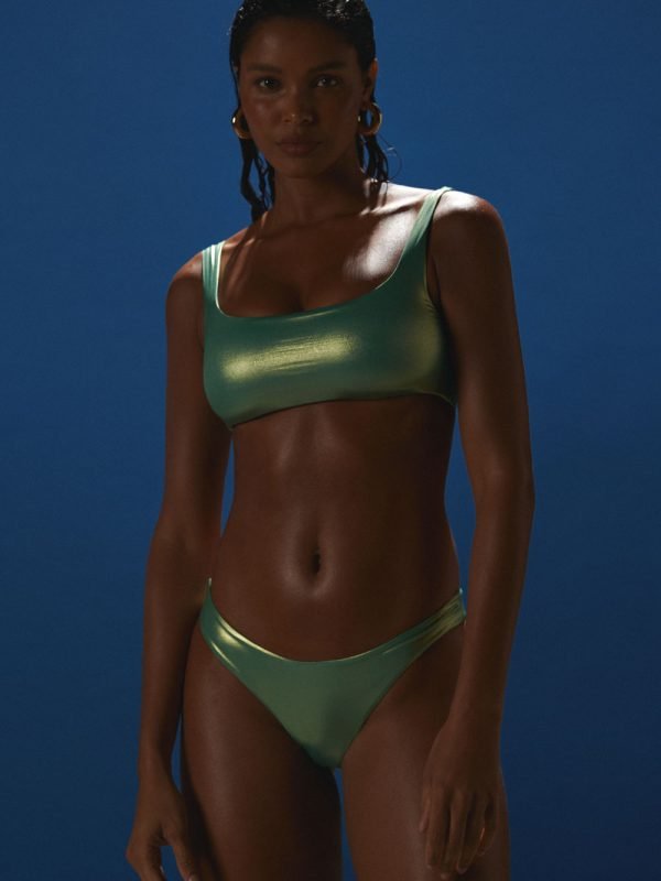 Foil Green Willow Top